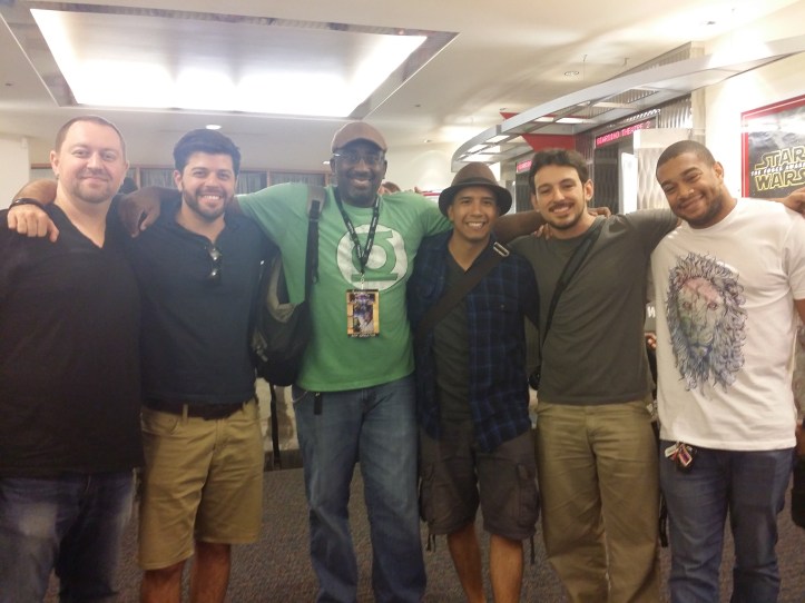 Left to right: Vladislav Rimburg, Sari Sabella, Michael S Moore, Emmanuel Manzanares, Dennis Ruel, and Gui Dasilva